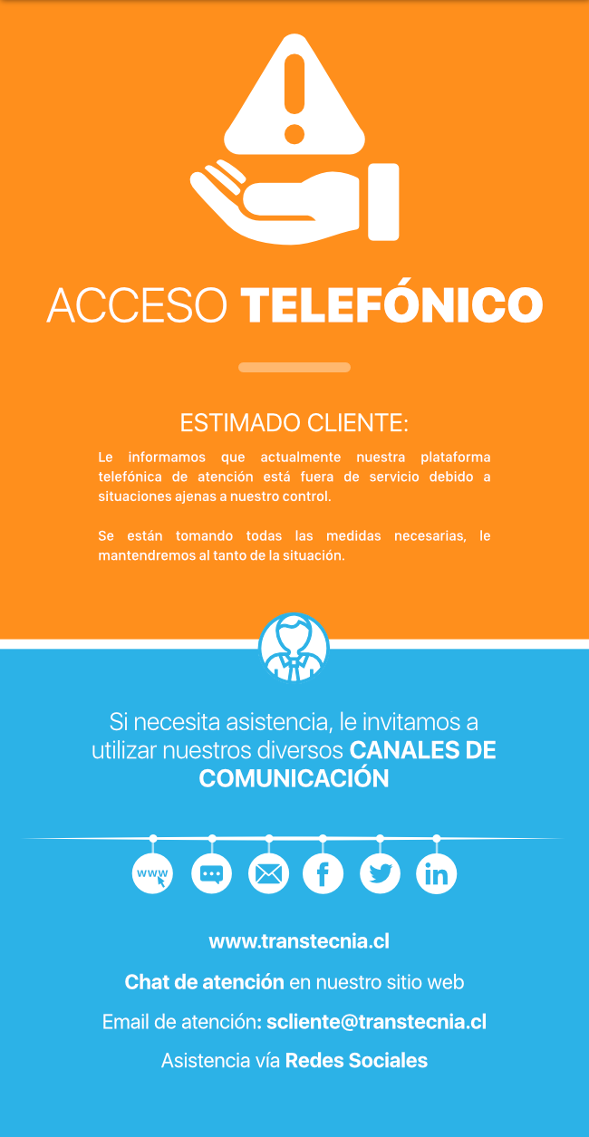 Transtecnia - Acceso telefónico